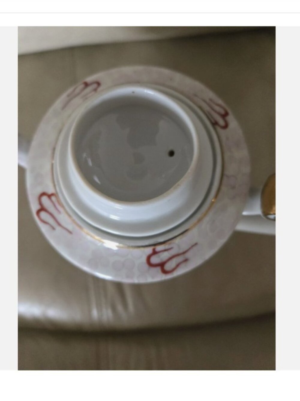 Tea Set Porcelain hand-painted dragon pattern in raised paint Made in Japan - Picture 8 of 11